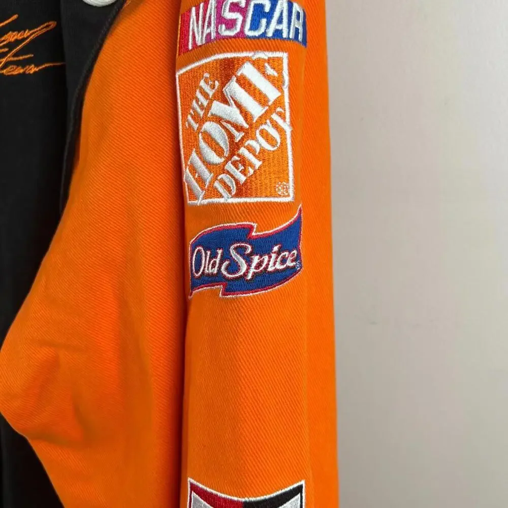 Chase Authentics Tony Stewart NASCAR Home Depot Jacket XL Black Orange Embroider - Picture 6 of 9